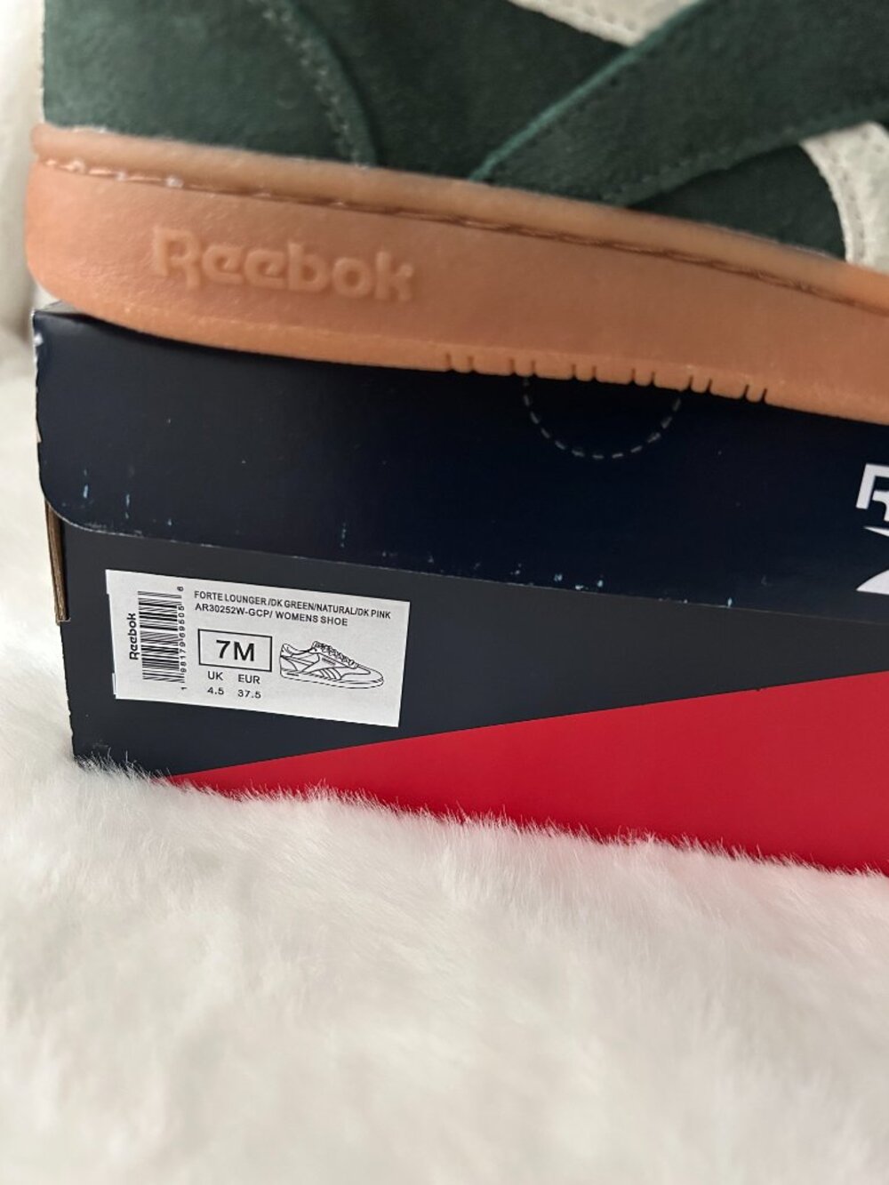 Reebok Forte Lounger in Dk Green Suede w/Creme Trim  NWB - Picture 7 of 7
